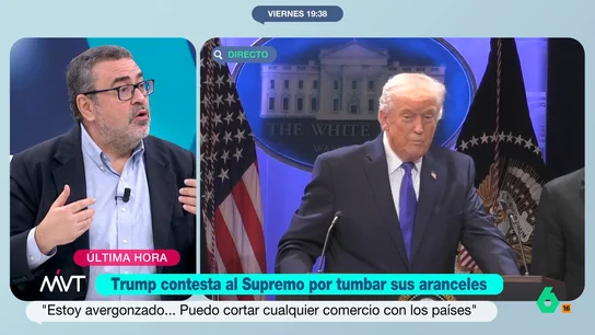 Pedro Rodríguez, después de que el Supremo de EEUU tumbe los aranceles de Trump: "El sistema, de vez en cuando, funciona" El Tribunal Supremo de EEUU ha declarado ilegales los aranceles impuestos por Trump. El presidente considera que varios miembros de la Corte Suprema no tienen el valor para hacer lo correcto por su país.