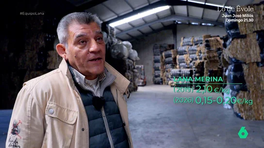 De 2,10 euros a 15 céntimos, la enorme bajada del precio de la lana merina ante otras que "no se recogen porque son inviables" De 2,10 euros a 15 céntimos, la enorme bajada del precio de la lana merina ante otras que "no se recogen porque son inviables"