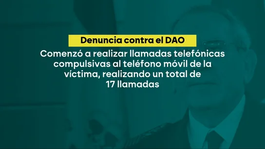 Denuncia contra el exDAO. Denuncia contra el exDAO.
