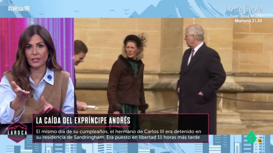 Nuria Roca, sobre la detenci&oacute;n del expr&iacute;ncipe Andr&eacute;s: "Sospecho que la Casa Real sab&iacute;a algo"