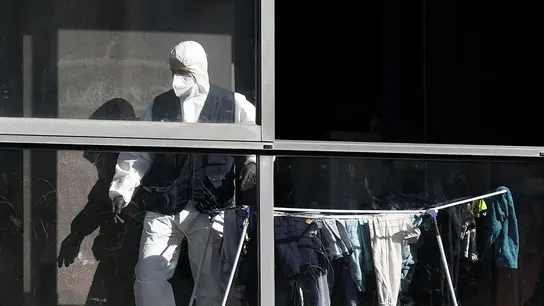 Lugar donde se produjo el crimen machista en Sarriguren Lugar donde se produjo el crimen machista en Sarriguren