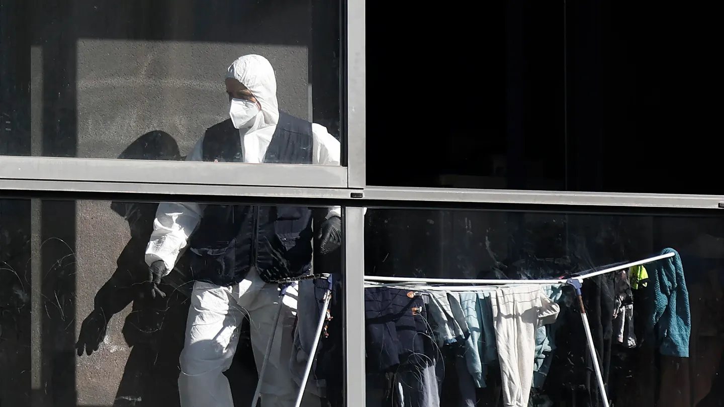 Lugar donde se produjo el crimen machista en Sarriguren Lugar donde se produjo el crimen machista en Sarriguren