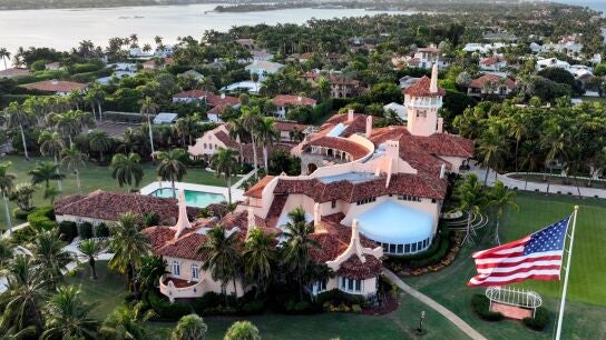 Imagen a&eacute;rea de la casa de Trump en Mar-a-Lago (Florida)