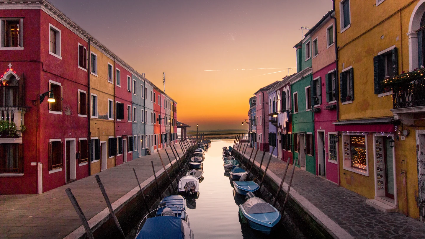 Atardecer en Burano Atardecer en Burano