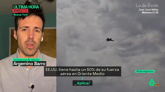 Argemino Barro alerta de la situaci&oacute;n entre Estados Unidos e Ir&aacute;n: "EEUU tiene el 50% de su fuerza a&eacute;rea en Oriente Medio"
