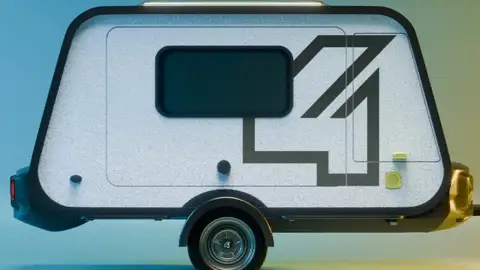 El arte de transportar del Renault 4: una minicaravana a juego con el utilitario eléctrico El arte de transportar del Renault 4: una minicaravana a juego con el utilitario eléctrico