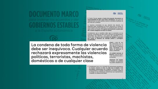 El PP condena en su documento marco "toda forma de violencia"