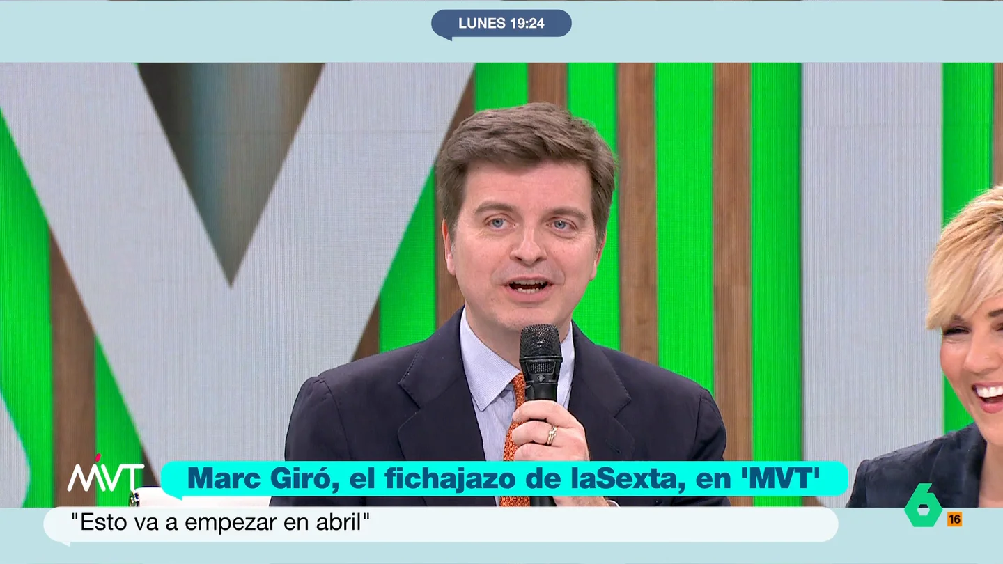 Marc Giró adelanta el contenido de su nuevo programa en laSexta: "Menos fachas va a haber de todo" Cristina Pardo e Iñaki López han intentado que el presentador de algo de información sobre su nuevo programa. Giró ha explicado que, entre otras cosas, habrá colaboradores e invitados.