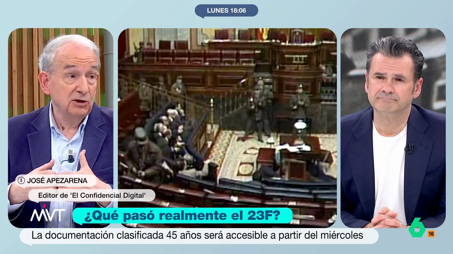 José Apezarena, sobre el trabajo del servicio de inteligencia el 23F: "Hay que aclararlo de una vez por todas" José Apezarena, sobre el trabajo del servicio de inteligencia el 23F: "Hay que aclararlo de una vez por todas"