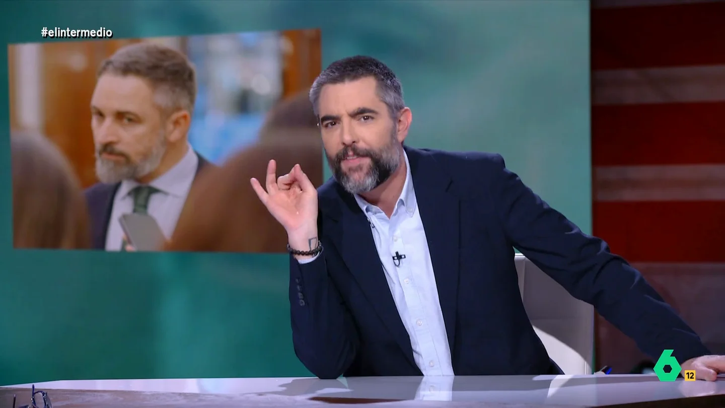 Dani Mateo analiza el enganchón de Abascal con un periodista Dani Mateo analiza el conflicto abierto en el seno de Vox entre Javier Ortega Smith y Santiago Abascal y la reacción del líder de la formación de extrema cuando un periodista de laSexta le preguntaba sobre ello.