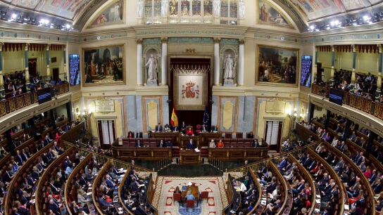 Imagen de archivo del hemiciclo del Congreso de los Diputados