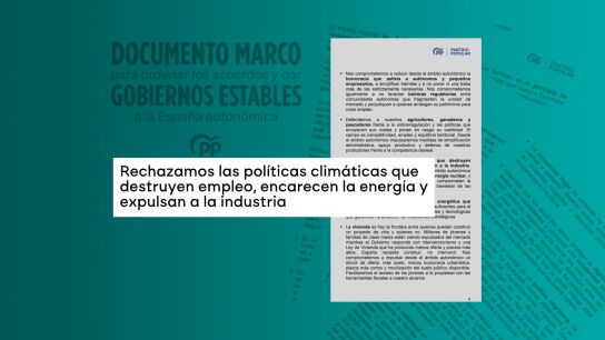La postura del PP sobre las políticas climáticas