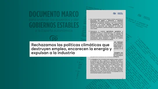 La postura del PP sobre las políticas climáticas La postura del PP sobre las políticas climáticas