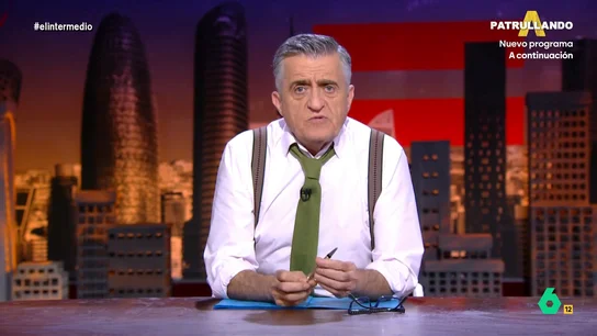 Wyoming ironiza sobre la petición de imputación a Mazón: "Menudo disgusto cuando salga de El Ventorro y se entere" Wyoming y Sandra Sabatés analizan en este vídeo el auto de la jueza de la DANA en el que pide al TSJ de Valencia la imputación de Carlos Mazón por su gestión de la DANA. "Al final pasó más horas en El Ventorro que en el CECOPI", afirma el presentador.