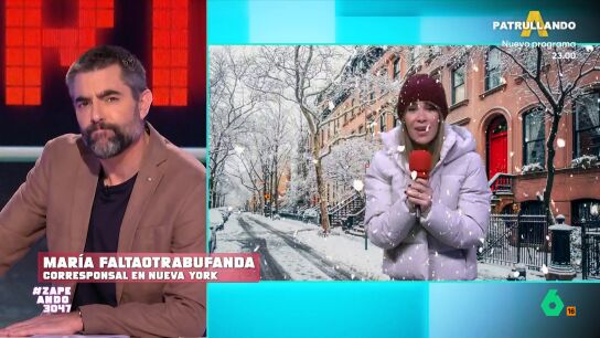 'Mar&iacute;a Faltaotrabufanda', 'Quique Fr&iacute;o', 'Isabel Siescampa' y 'Nacho Basquero' se han desplazado hasta la ciudad que nunca duerme para compartir c&oacute;mo est&aacute;n viviendo la importante tormenta de nieve que ha cubierto la ciudad de blanco. 