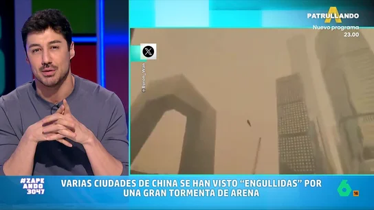 Francisco Cacho explica en este vídeo cómo se ha formado la tormenta de arena en China: "Viene del desierto del Gobi" Francisco Cacho explica en este vídeo cómo se ha formado la tormenta de arena en China: "Viene del desierto del Gobi"