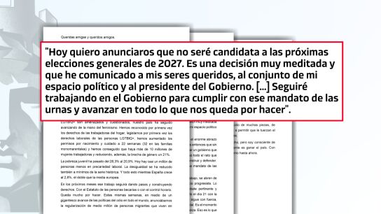Lee &iacute;ntegra la carta de Yolanda D&iacute;az anunciando que no repetir&aacute; como candidata en las elecciones: "Soy consciente de que queda mucho por hacer"