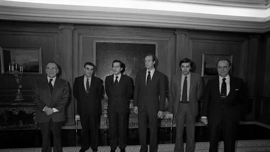 Imagen de archivo. Audiencia de Juan Carlos I en el Palacio de la Zarzuela para analizar las consecuencias del frustrado golpe de Estado. Imagen de archivo. Audiencia de Juan Carlos I en el Palacio de la Zarzuela para analizar las consecuencias del frustrado golpe de Estado.