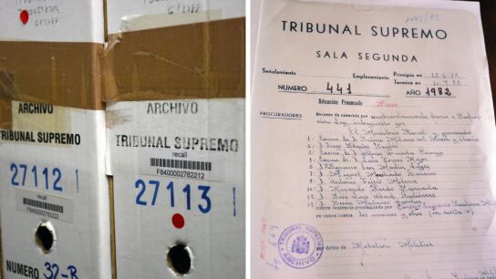 Im&aacute;genes del sumario del juicio del 23F, difundidas a ra&iacute;z del 40.&ordm; aniversario del intento de golpe de Estado