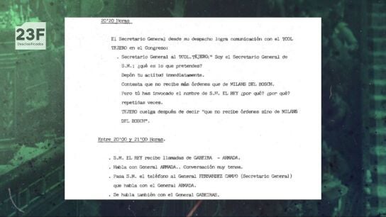 Casa Real lleg&oacute; a hablar con Tejero la noche del 23F: "T&uacute; has invocado el nombre de su majestad el rey, &iquest;por qu&eacute;? &iquest;Por qu&eacute;?"