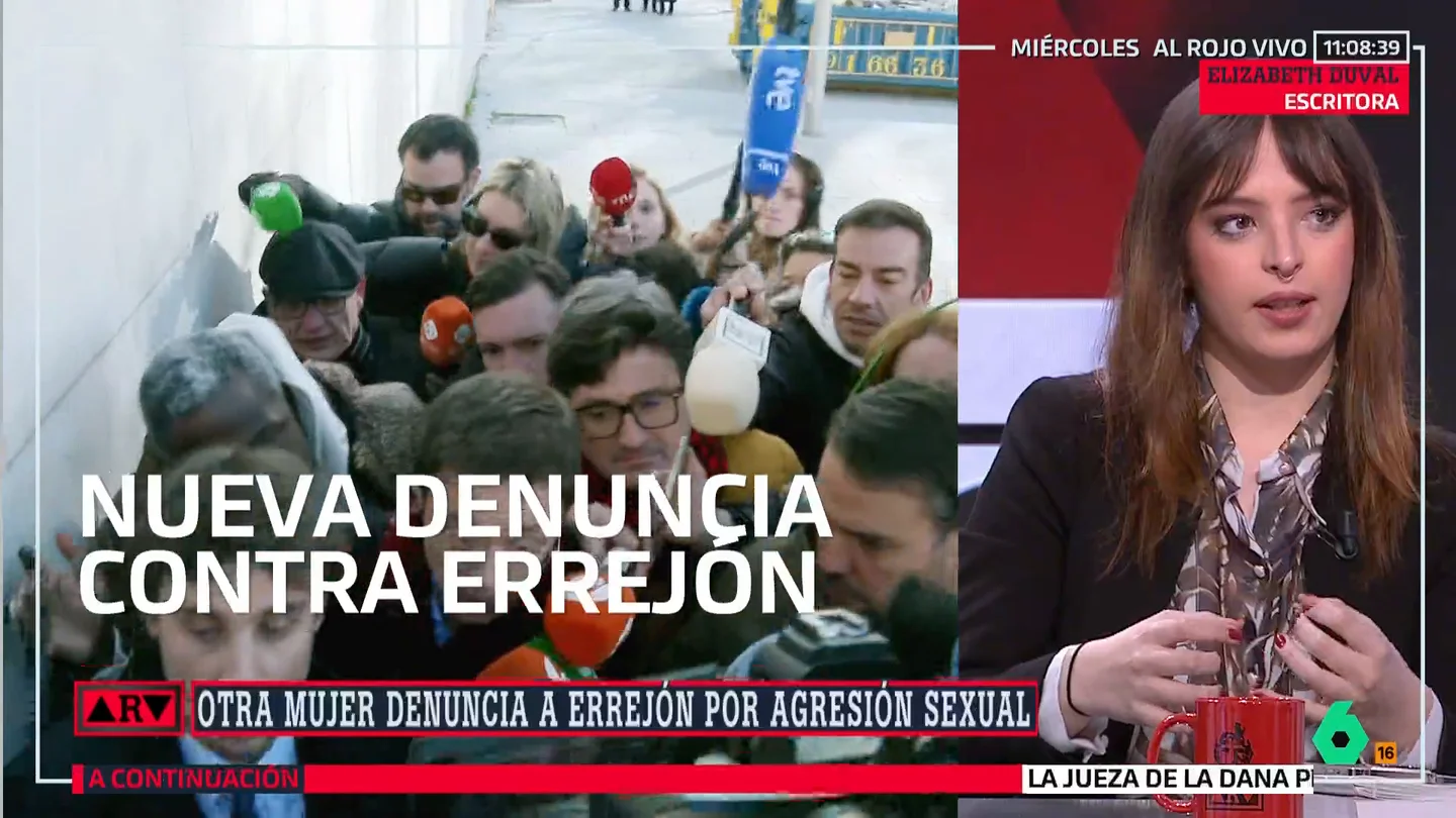 Elizabeth Duval, sobre la nueva denuncia a Errejón: "Deseo que la denunciante tenga mejor suerte que la que ha tenido Elisa Mouliaá" Elizabeth Duval, sobre la nueva denuncia a Errejón: "Deseo que la denunciante tenga mejor suerte que la que ha tenido Elisa Mouliaá"