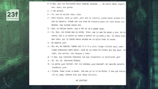 Los militares que tomaron Televisión Española el 23F recibieron la orden de "tirar a matar" Los militares que tomaron Televisión Española el 23F recibieron la orden de "tirar a matar"