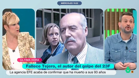 Juan Fernández-Miranda, tras la muerte de Antonio Tejero: "Pasó a la historia como el que no se enteró de en qué se estaba metiendo" El guardia civil estuvo ingresado en octubre en estado muy grave. Como indica el periodista, "hubo un montón de medios que lo mataron y luego hubo que pedir perdón".