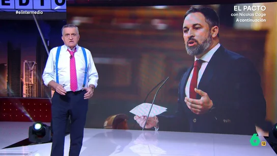 Wyoming avisa sobre las amenazas de Vox: "No estamos ante el típico 'que viene el lobo', han dicho qué gallinas se van a comer" El presentador de El Intermedio señala que el partido de ultraderecha ha amenazado con eliminar los derechos LGTBI, han prometido expulsar a ocho millones de inmigrantes o incluso han amenazado con cerrar À Punt, la televisión autonómica valenciana.