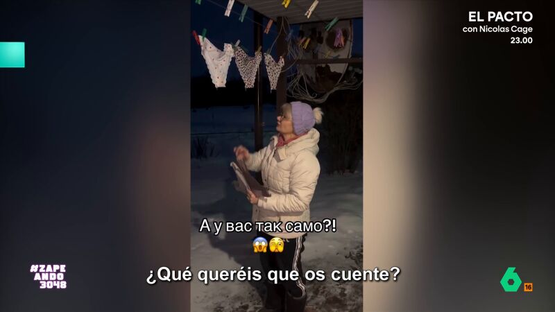 Esto es lo que pasa si tiendes las bragas al aire libre en Ucrania: "Se quedan m&aacute;s duras que el tobillo de una cabra"