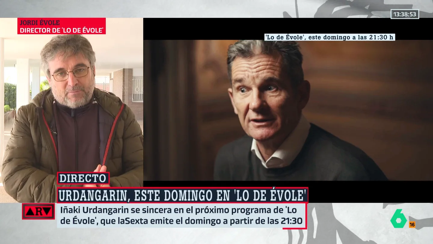 Jordi Évole desvela que Iñaki Urdangarin "asume" que "se flipó de alguna manera": "Esa es la autocrítica que hace" Jordi Évole desvela que Iñaki Urdangarin "asume" que "se flipó de alguna manera": "Esa es la autocrítica que hace"