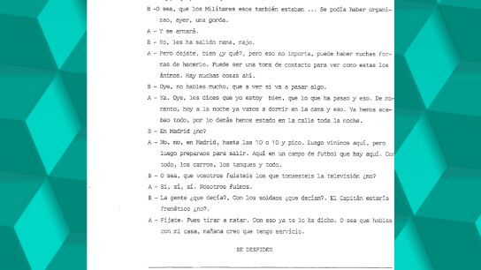 Las &oacute;rdenes a los soldados que tomaron Televisi&oacute;n Espa&ntilde;ola: "Tirar a matar"