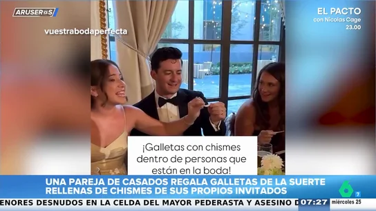 El 'tierra, trágame' más original de una boda: postres que revelan los secretos de los invitados El 'tierra, trágame' más original de una boda: postres que revelan los secretos de los invitados