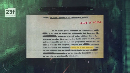 El plan de la Policía para entrar en el Congreso el 23F asumía hasta "entre 80 y 100 muertos" El plan de la Policía para entrar en el Congreso el 23F asumía hasta "entre 80 y 100 muertos"