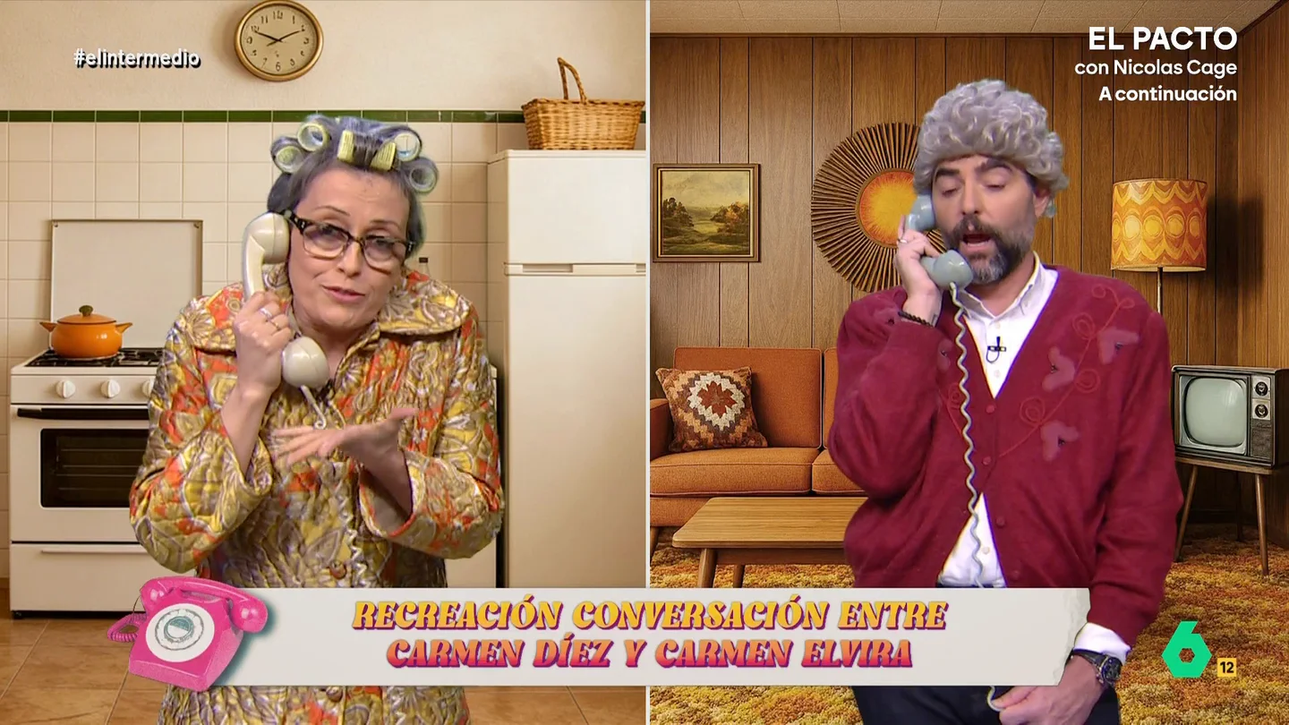 Thais Villas y Dani Mateo dramatizan las conversaciones de la mujer de Tejero Thais Villas se convierte en Carmen Díez Pereira, la mujer de Antonio Tejero, y junto a Dani Mateo interpretan sus conversaciones reales el día del 23F en las que dedicaba a su marido apelativos como "tonto", "desgraciado" o "gilipuertas".