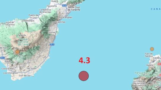 Un terremoto de magnitud 4,1 sacude el mar entre Tenerife y Gran Canaria: &iquest;se acerca una erupci&oacute;n del Teide?