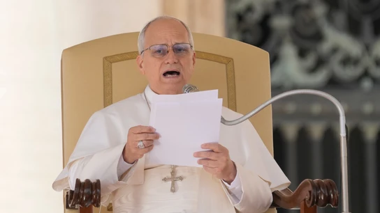 El papa León XIV, durante una homilía en el Vaticano El papa León XIV, durante una homilía en el Vaticano