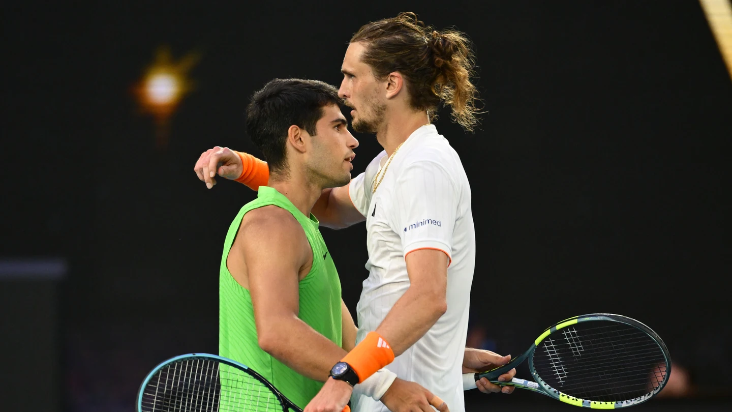 Carlos Alcaraz y Alexander Zverev Carlos Alcaraz y Alexander Zverev