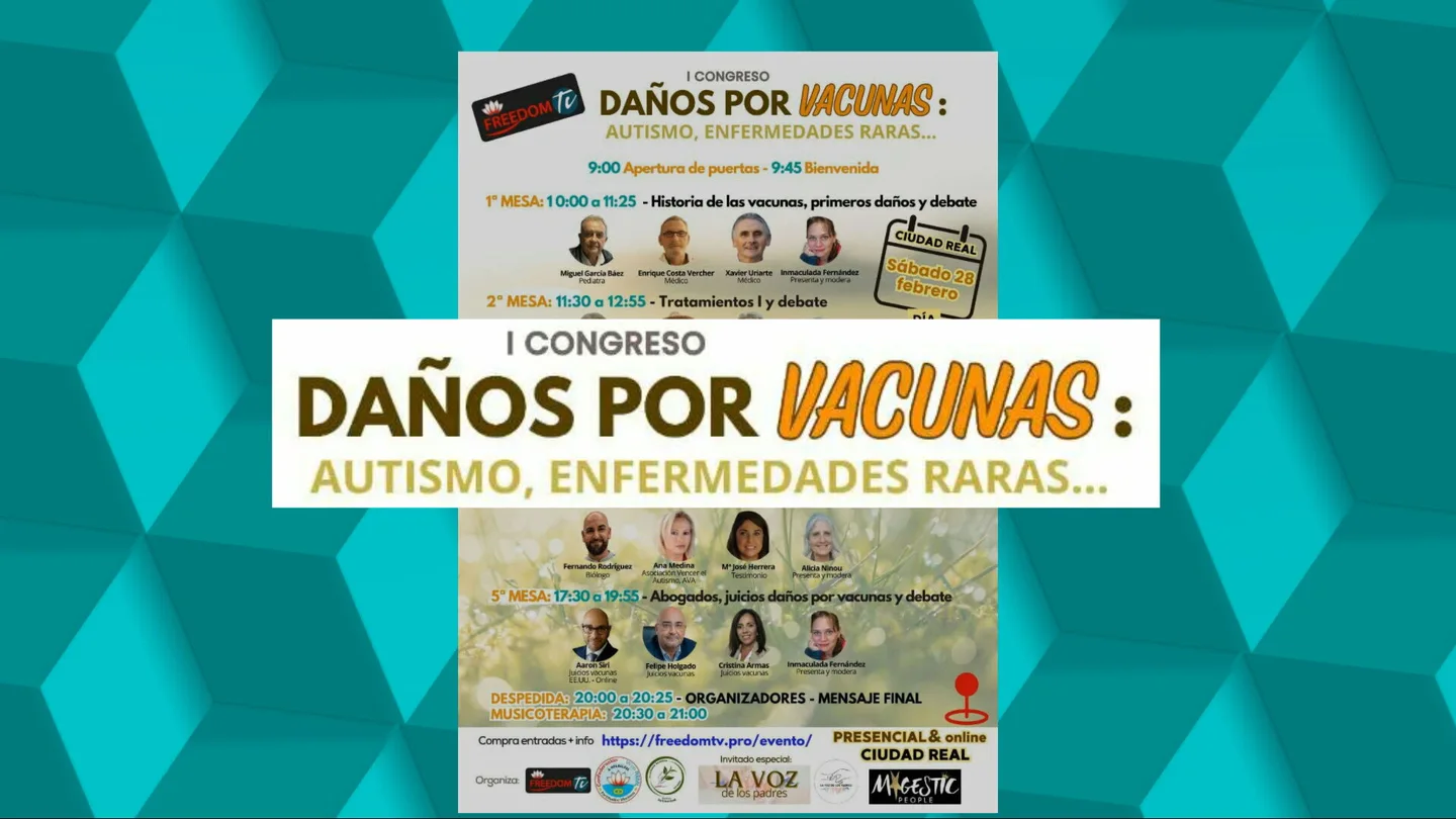 Congreso de antivacunas en Ciudad Real Congreso de antivacunas en Ciudad Real