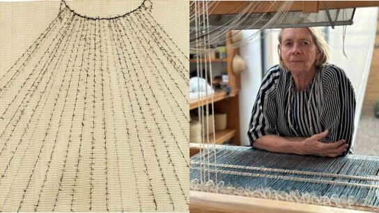 La artista textil contempor&aacute;nea Trine Ellitsgaard presenta su obra 'Estructuras sensibles' en la galer&iacute;a MEMORIA en el marco del ARCOmadrid.