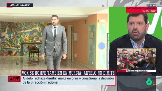 Valdivia, ante la ruptura de Vox en Murcia: "Es el laboratorio de la derecha, el movimiento es muy importante tectónicamente para Vox" Valdivia, ante la ruptura de Vox en Murcia: "Es el laboratorio de la derecha, el movimiento es muy importante tectónicamente para Vox"