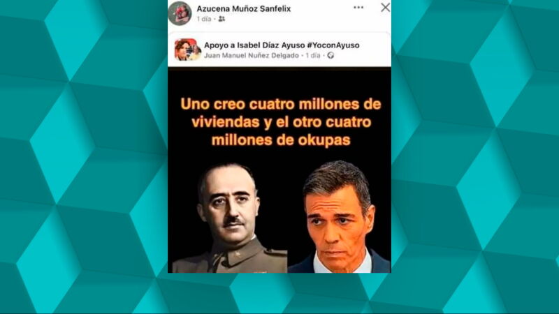 Una concejala del PP compara a S&aacute;nchez con Franco: "Uno cre&oacute; cuatro millones de viviendas y el otro millones de okupas"