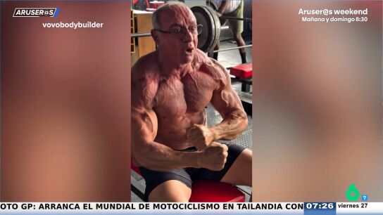  De 165 kilos a culturista profesional a los 58: el "abuelo fit" que arrasa en redes