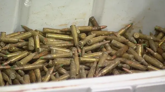 Fotografía cedida por Tv Cubana donde se muestran balas incautadas Fotografía cedida por Tv Cubana donde se muestran balas incautadas