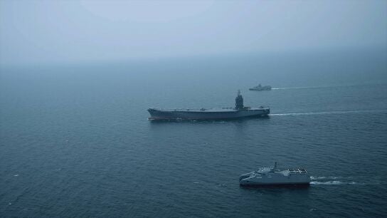 Imagen de archivo de un petrolero en el estrecho de Ormuz