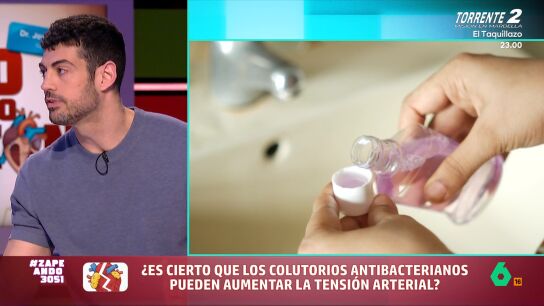 El cardi&oacute;logo Jos&eacute; Abell&aacute;n explica en este v&iacute;deo por qu&eacute; el uso continuado de colutorios antibacterianos provoca hipertensi&oacute;n y por qu&eacute; ocurre incluso aunque no lo traguemos: "Es como lo de 'fumo, pero no me trago el humo'".