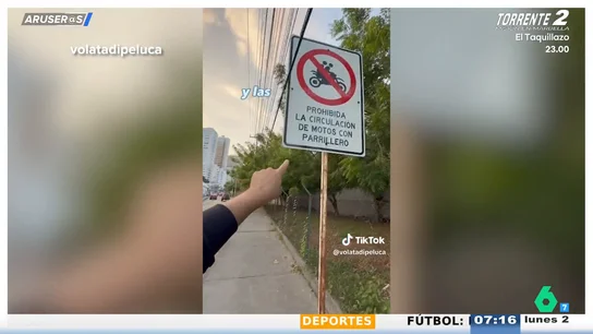 Un influencer español, sorprendido por la norma en Colombia que prohíbe que dos hombres vayan juntos en moto Un influencer español, sorprendido por la norma en Colombia que prohíbe que dos hombres vayan juntos en moto