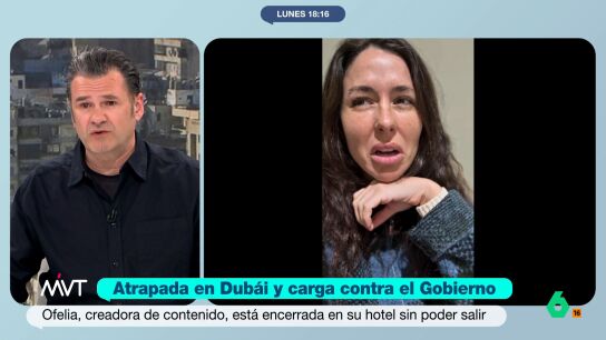 Ofelia, creadora de contenido y atrapada en Dub&aacute;i por el conflicto en Ir&aacute;n, denunciaba la falta de informaci&oacute;n en sus redes sociales, donde animaba a los espa&ntilde;oles a dejar de pagar impuestos. En este v&iacute;deo, I&ntilde;aki L&oacute;pez le responde.