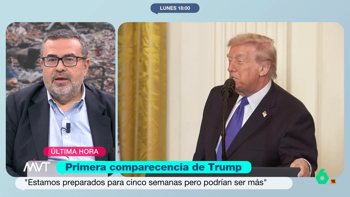 Pedro Rodríguez, tajante: "Donald Trump, que es muy bueno mintiendo, empieza a mentir cada vez peor" Pedro Rodríguez analiza las palabras de Donald Trump hablando de preocupación por el armamento nuclear del Gobierno de Irán, cuando hace pocos meses aseguró haberlo destruido con su ataque de junio.