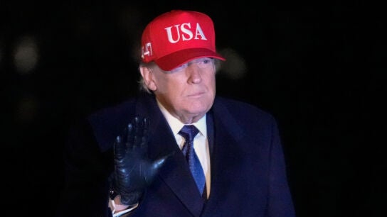 El presidente de EEUU, Donald Trump, a su llegada a la Casa Blanca