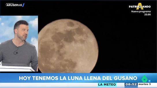 El meteorólogo Marc Redondo desvela en Aruser@s cuándo y cómo ver la Luna de Gusano El meteorólogo Marc Redondo desvela en Aruser@s cuándo y cómo ver la Luna de Gusano